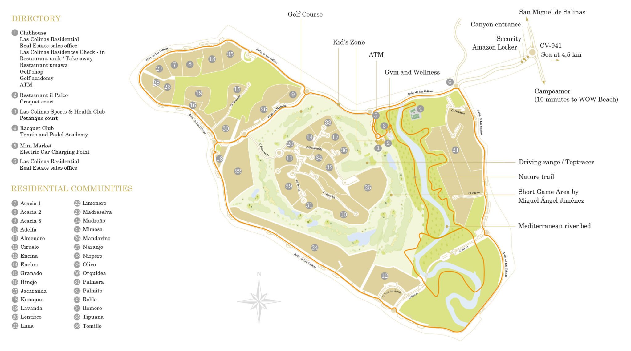 Las Colinas Golf & Country Club masterplan